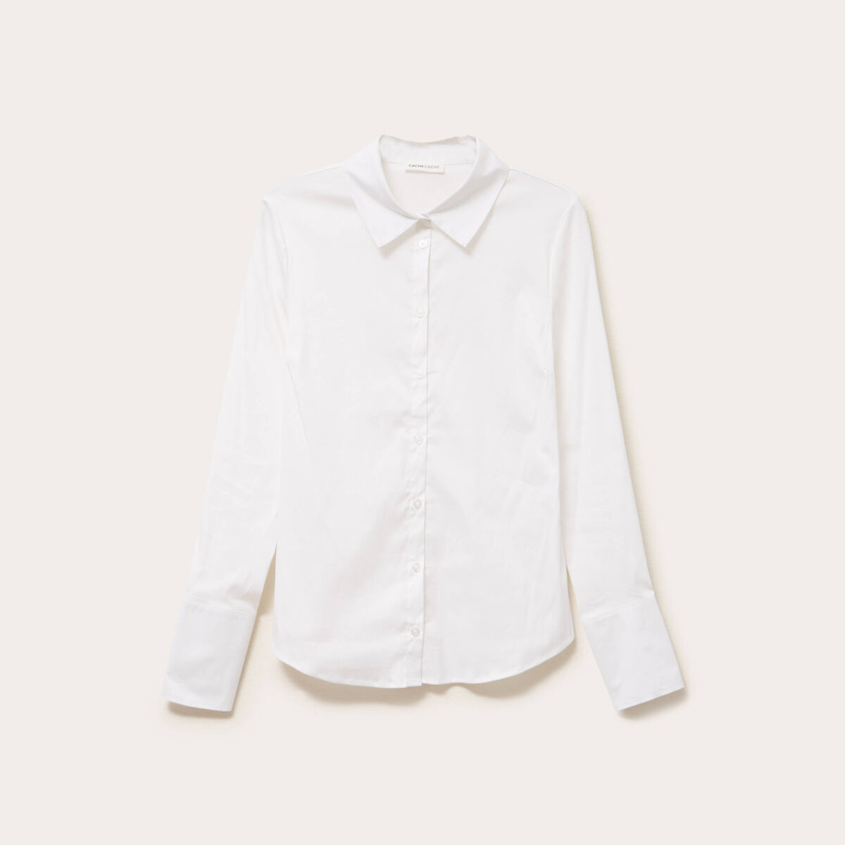 Chemise manches longues ecru femme