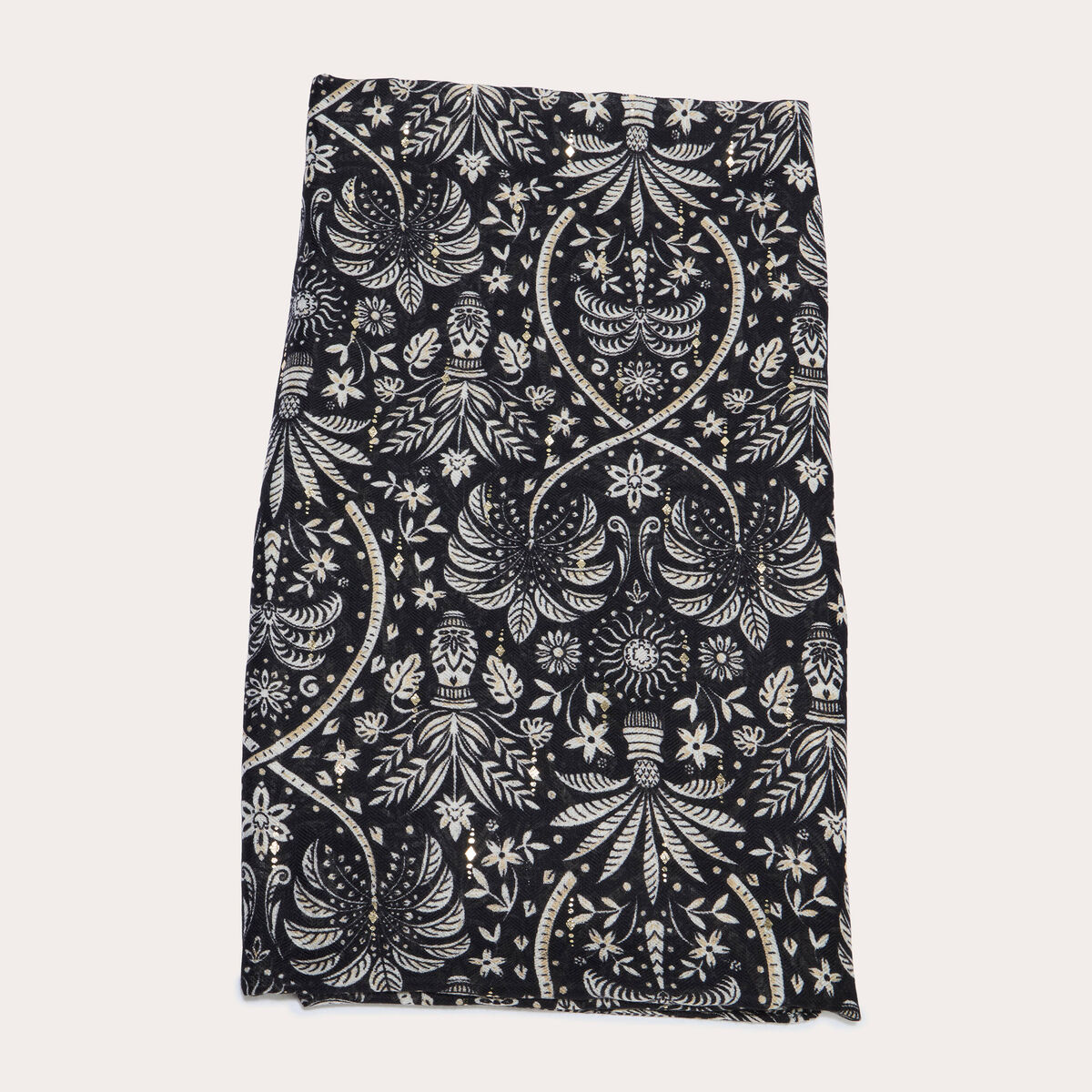Foulard noir femme