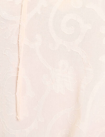 Blouse manches longues ecru femme