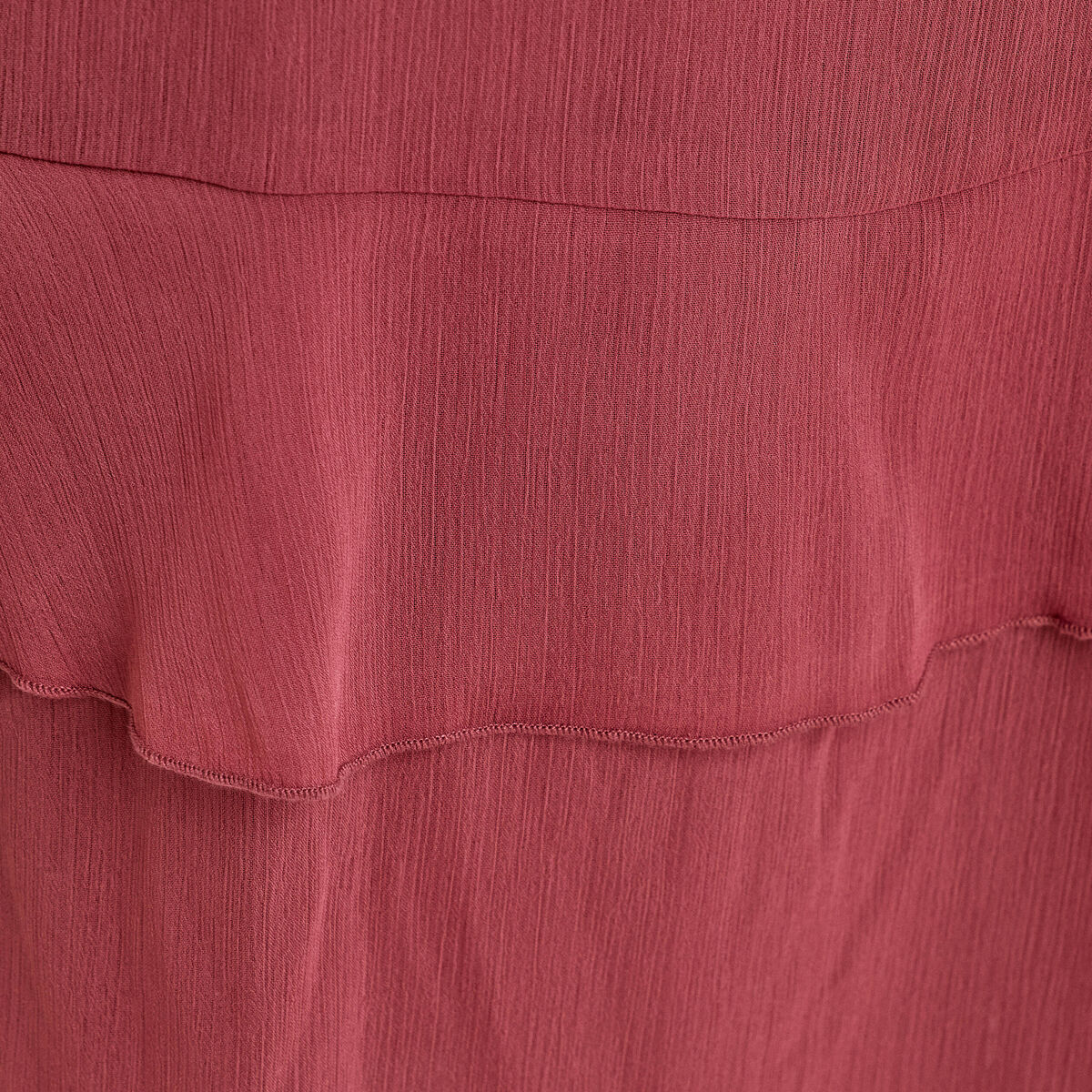 Robe longue &eacute;vas&eacute;e volants vieux rose femme