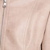Veste droite zipp&eacute;e sable femme