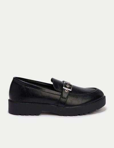 Mocassins noir femme