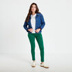 Jeans slim 5 poches vert &eacute;meraude femme