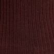Pull c&ocirc;tel&eacute; col roul&eacute; marron fonc&eacute; femme