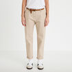 Pantalon chino 7/8&egrave;me beige femme