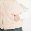 Veste courte ajust&eacute;e sans manches ivoire femme