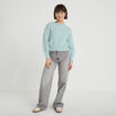 Pull manches longues vert clair femme