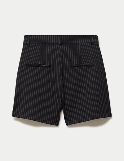 Short taille haute noir femme