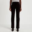 Pantalon taille haute noir femme