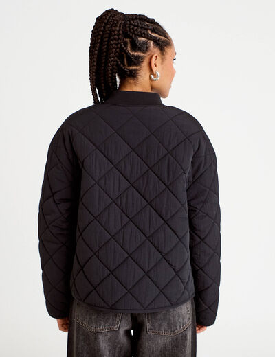 Veste matelass&eacute;e noir femme