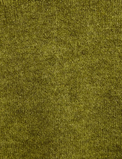Gilet col rond vert fonc&eacute; femme