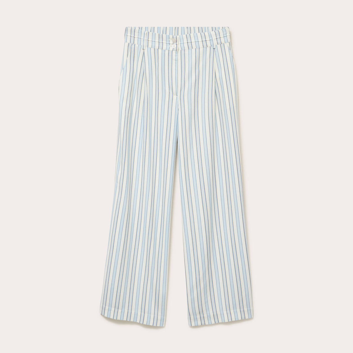 Pantalon large blanc femme