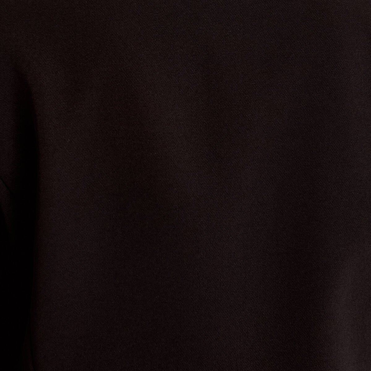 Blazer droit cropped col rond noir femme