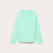 Pull oversize col v manches longues vert menthe femme