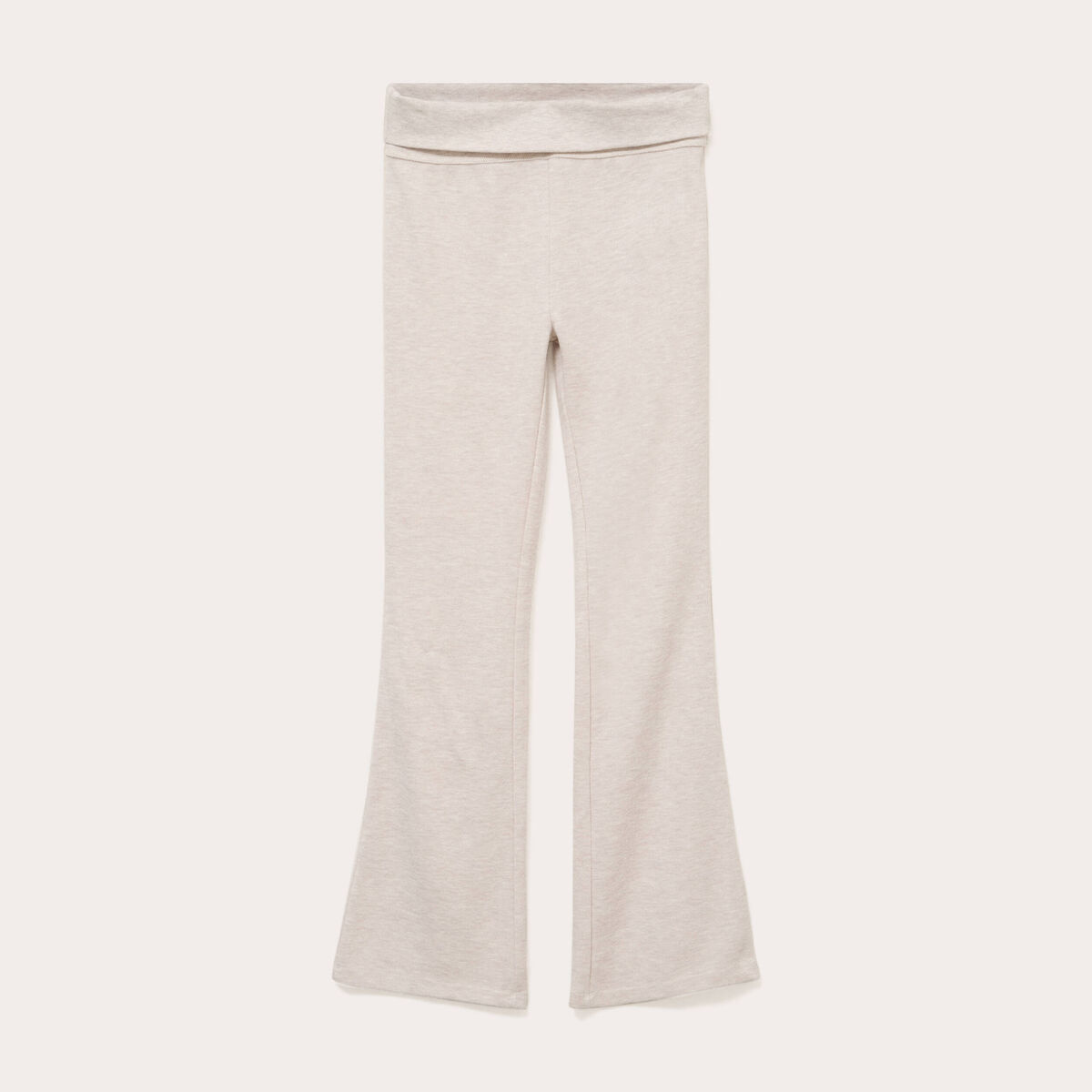 Pantalon bootcut taille standard sable femme