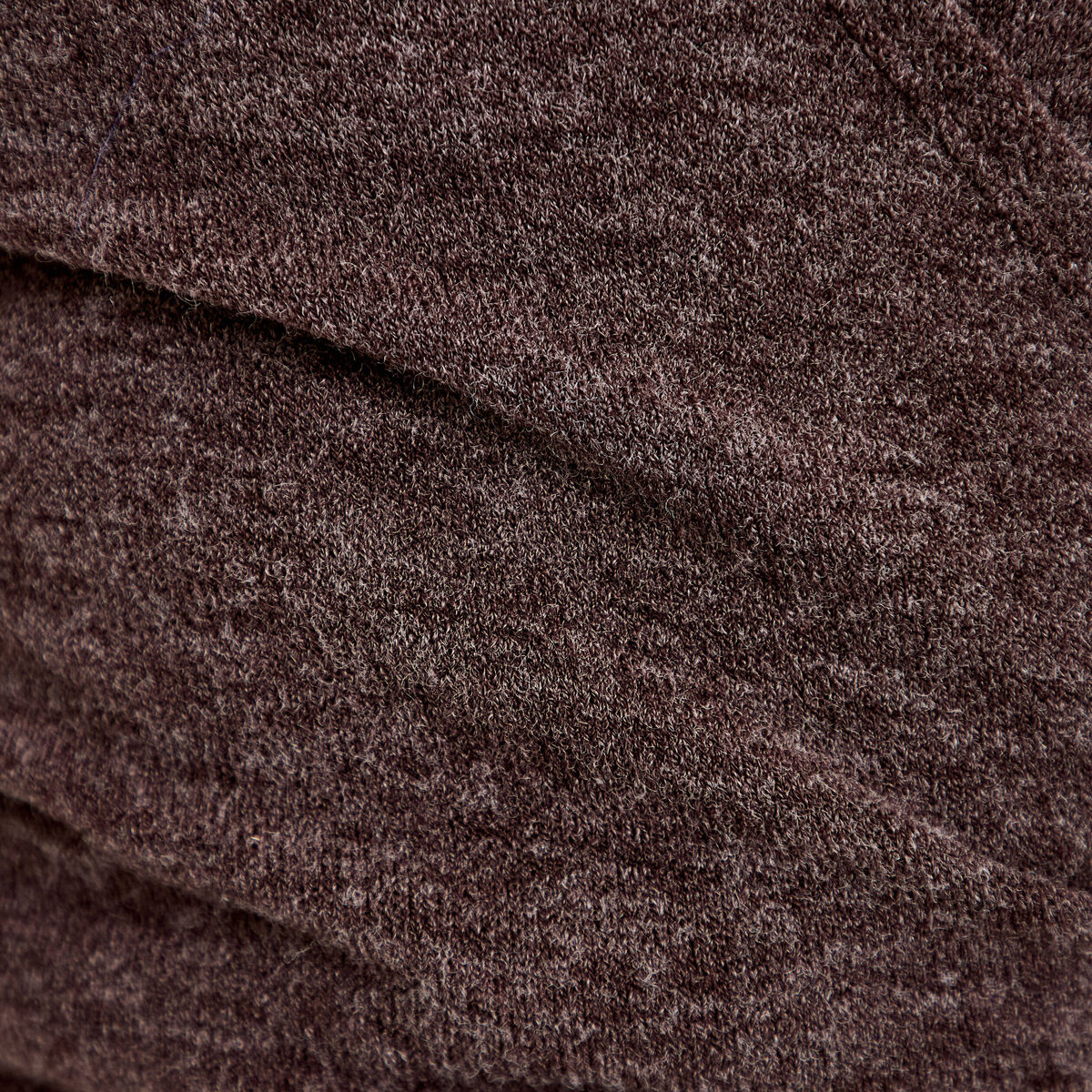 Cache-coeur droit manches longues marron clair femme