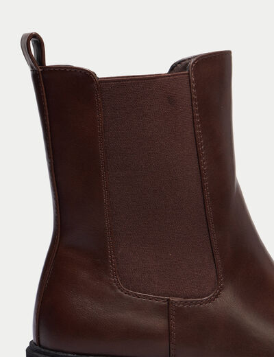 Bottines marron femme