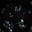Robe &eacute;vas&eacute;e col v manches longues noir femme