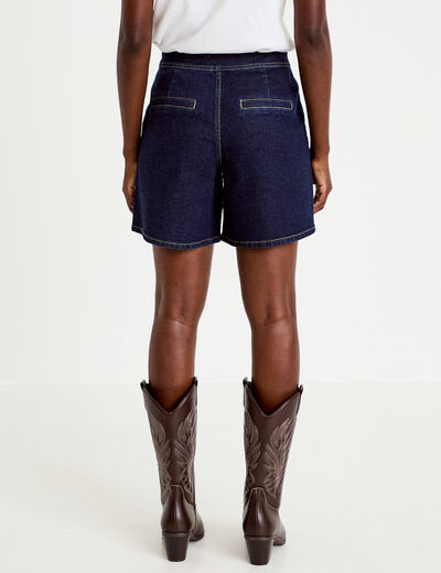 Short en jean denim brut femme