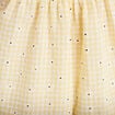 Robe &eacute;vas&eacute;e 3/4 &agrave; fines bretelles jaune clair femme