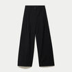 Pantalon large &agrave; pinces noir femme