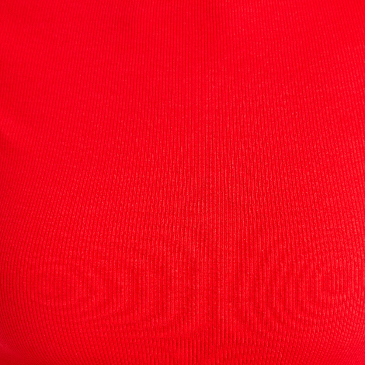 T-shirt cintr&eacute; col bateau rouge femme