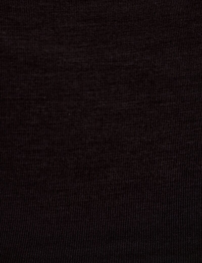 Seconde peau ajust&eacute;e col bateau noir femme