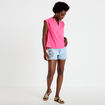 Short en jean avec broderie denim bleach femme