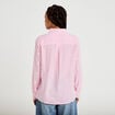 Chemise brod&eacute;e manches longues rose femme