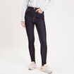 Jeans skinny taille &eacute;lastiqu&eacute;e denim brut femme