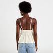 D&eacute;bardeur d&eacute;tail crochet ecru femme