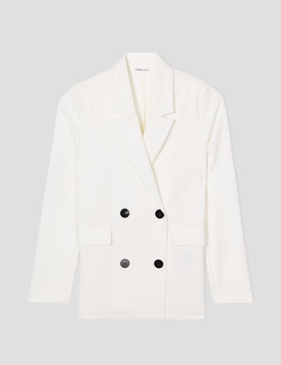 Veste blazer ecru femme