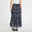 Jupe longue fluide noir femme
