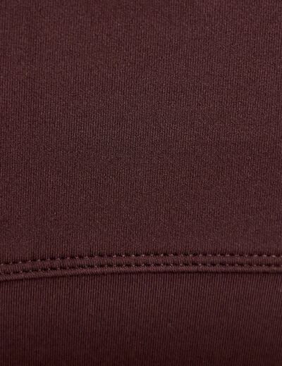 Brassi&egrave;re de sport fines bretelles marron fonc&eacute; femme