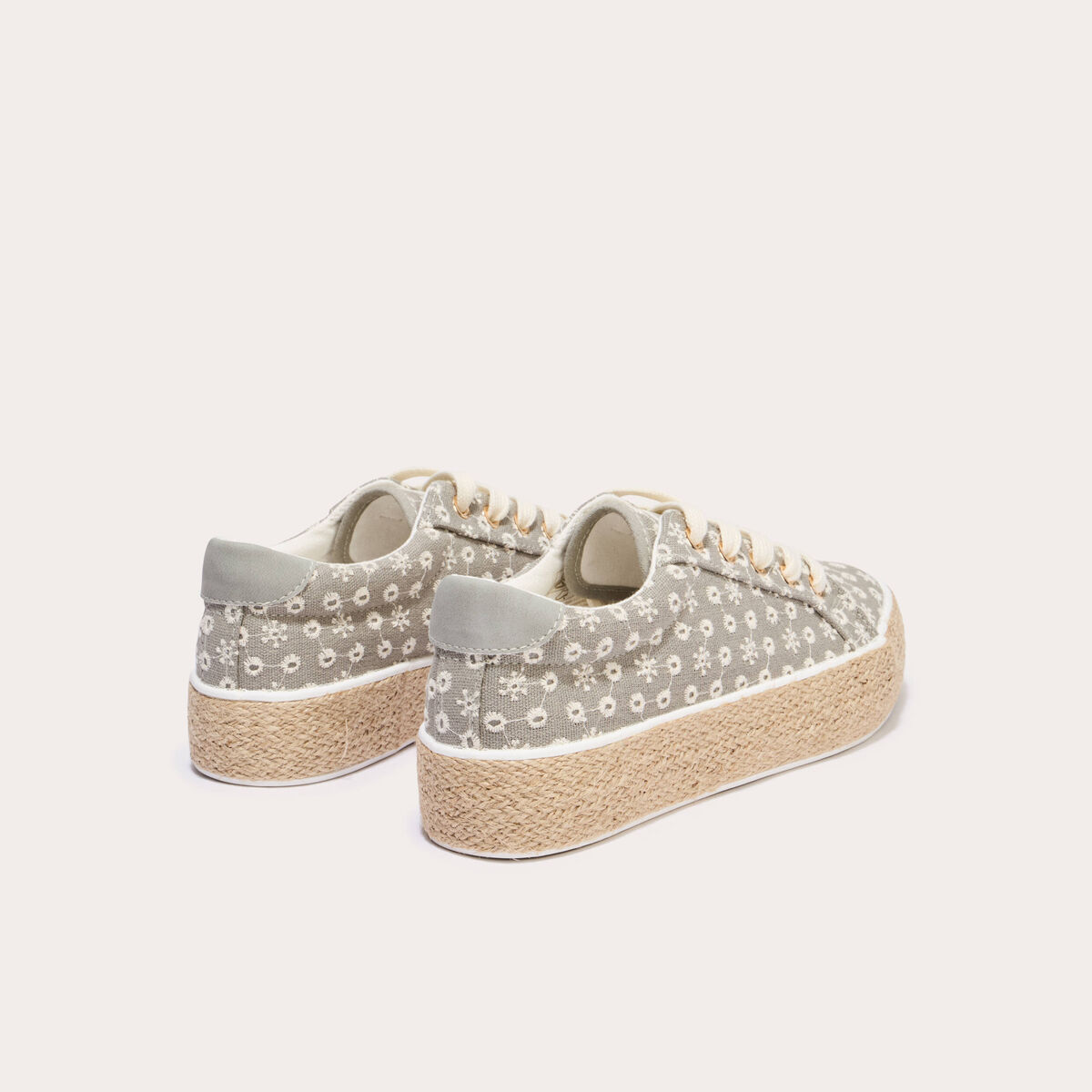 Espadrilles plates beige femme