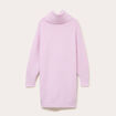 Robe pull col roul&eacute; parme femme