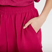 Short fluide regular rouge femme