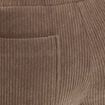 Pantalon jogging velours vert kaki femme