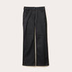 Pantalon droit enduit denim noir enduit femme