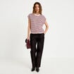 Gilet ample sans manches rose femme