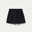 Short avec broderie noir femme