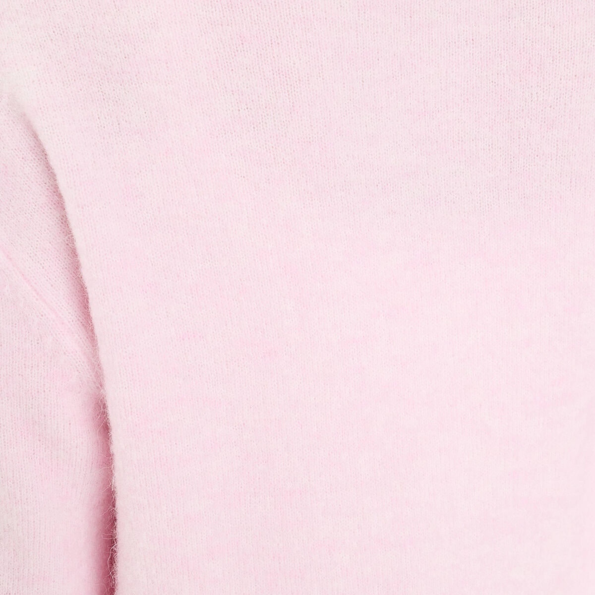 Gilet manches longues rose clair femme