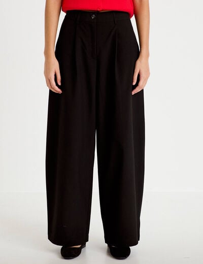 Pantalon bootcut taille standard noir femme