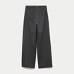 Pantalon bootcut taille haute gris fonc&eacute; femme