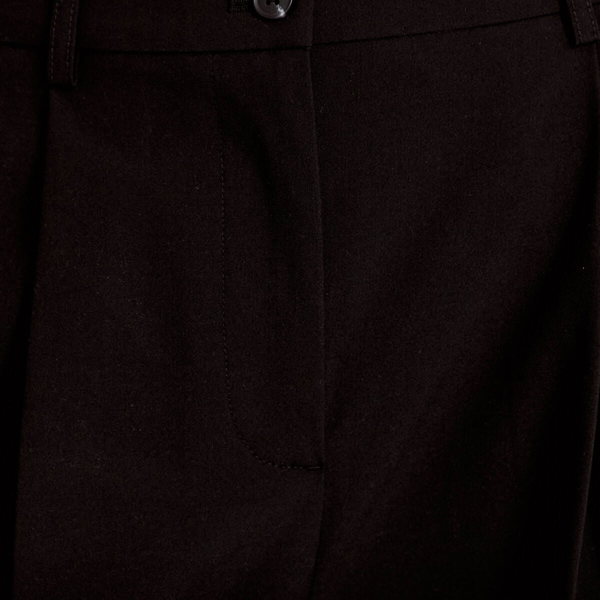 Pantalon large &agrave; pinces noir femme