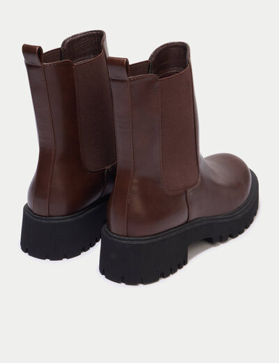 Bottines marron femme