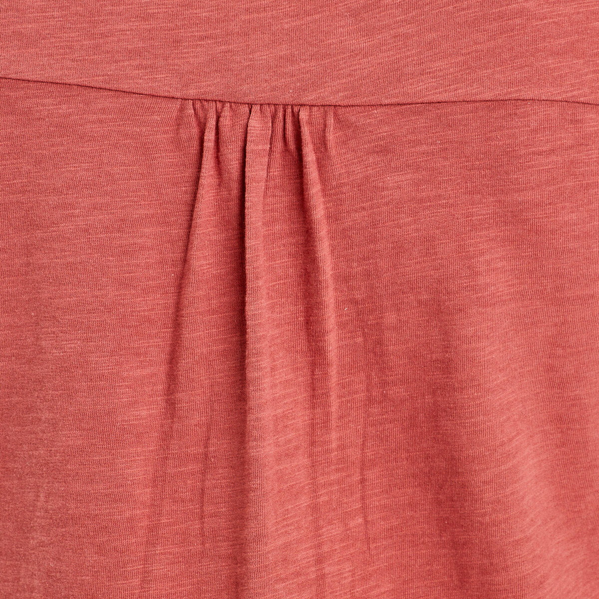 T-shirt boutonn&eacute; sur le devant vieux rose femme