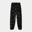 Pantalon bouffant taille standard noir femme
