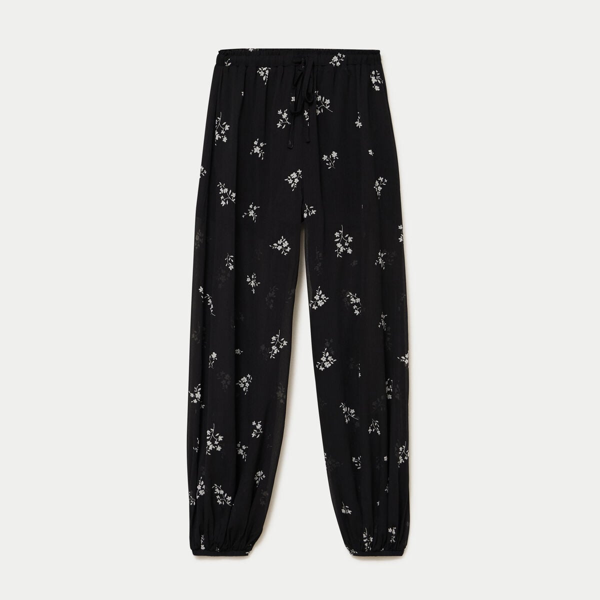 Pantalon bouffant taille standard noir femme
