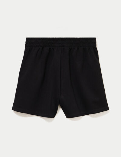 Short flare noir femme